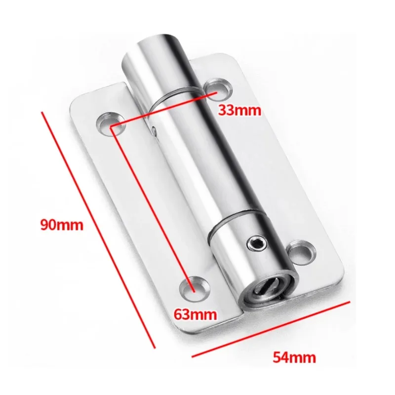 4PCS Thickened Stainless Steel 304 Spring Hinge For Public Toilet Partition Self-closing Door
