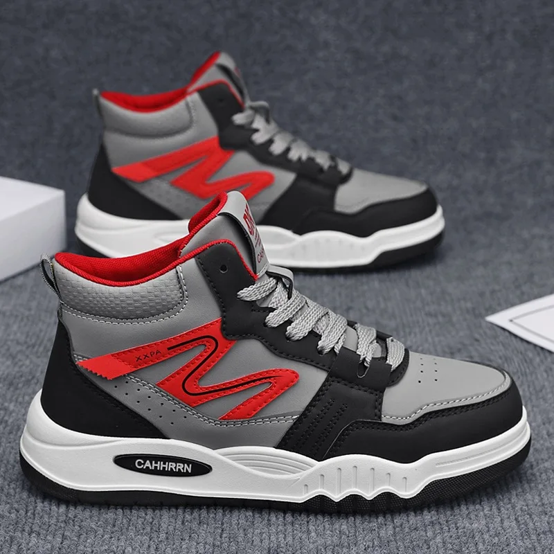Fashion Men's Shoes High Top Sneakers Men Platform Winter Outdoor Comfortable Keep Warm Soft Soled Running Shoe Tênis Masculino
