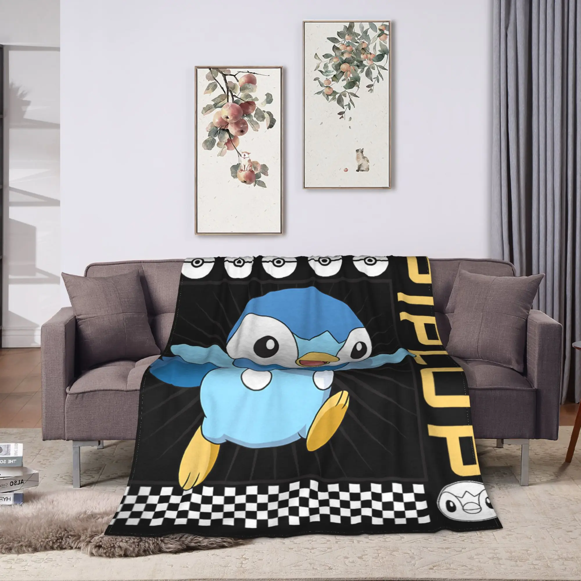 Piplup Water Type Generation IV Sinnoh Starter Blankets Quality  Winter Airplane Travel Outdoor Novelty Bedspread