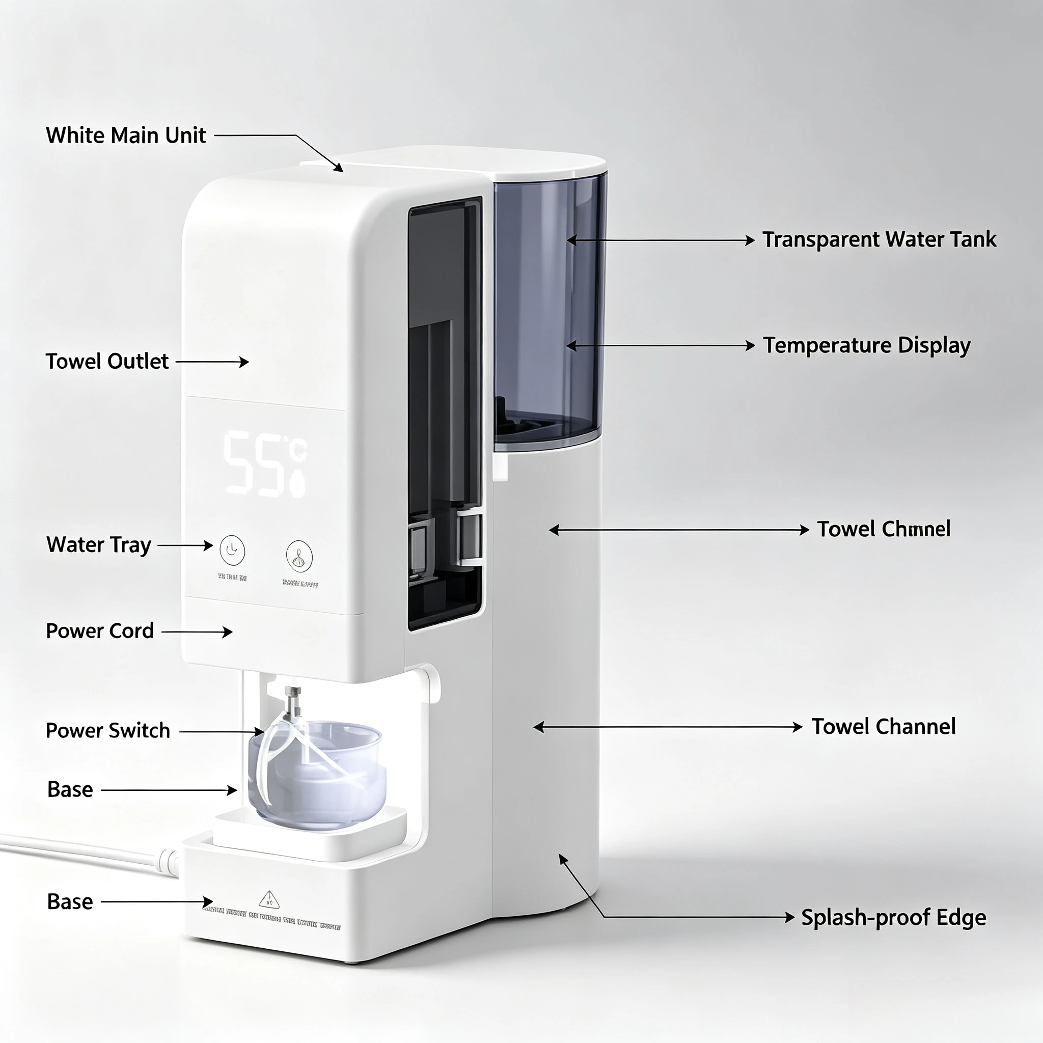 Intelligent Heating Towel Warmer, Commercial Instant Hot Compress Disposable Towel & Wet Tissue Heating Machine for Home & Salon