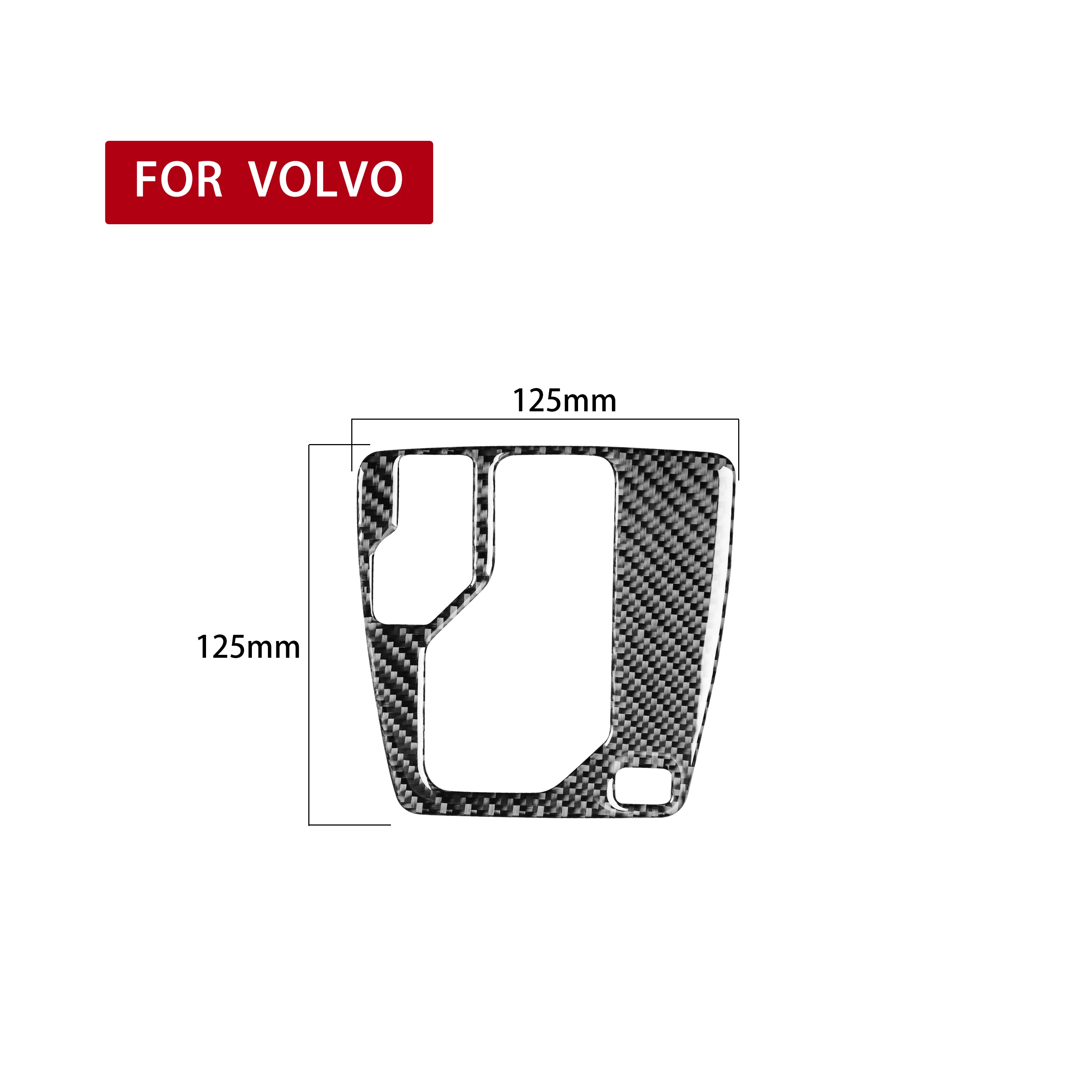 For Volvo XC90 2003-2014 Carbon Fiber Gear Box Button Panel Wood grain Shift Frame Decoration Interior Car Accessories Sticker