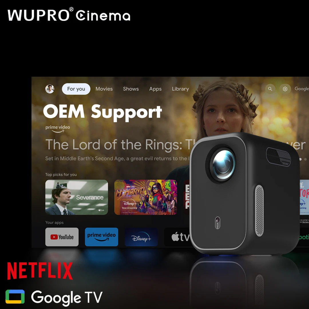 Service Wupro G2 Smart  TV Projector 1080P 4K Support Outdoor Mini Proyector 200 ISO Lumens LCD Portable Projector