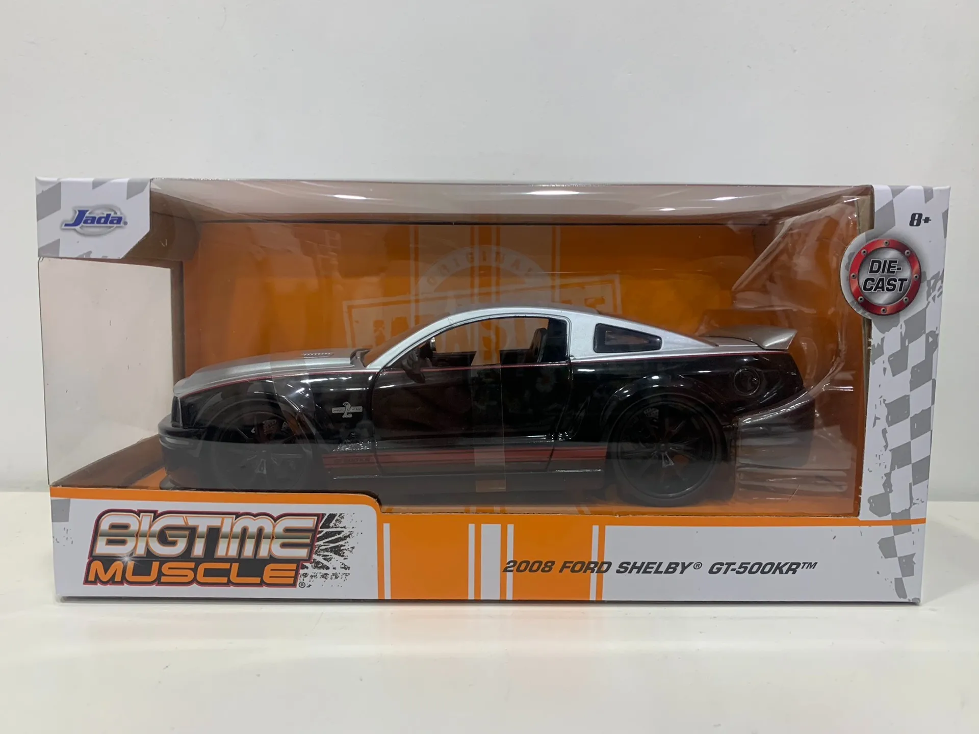 

Литая под давлением Jiada, масштаб 1/24, Ford Mustang GT500, модель автомобиля из сплава, Коллекционная игрушка, подарок, сувенир, демонстрационный орнамент