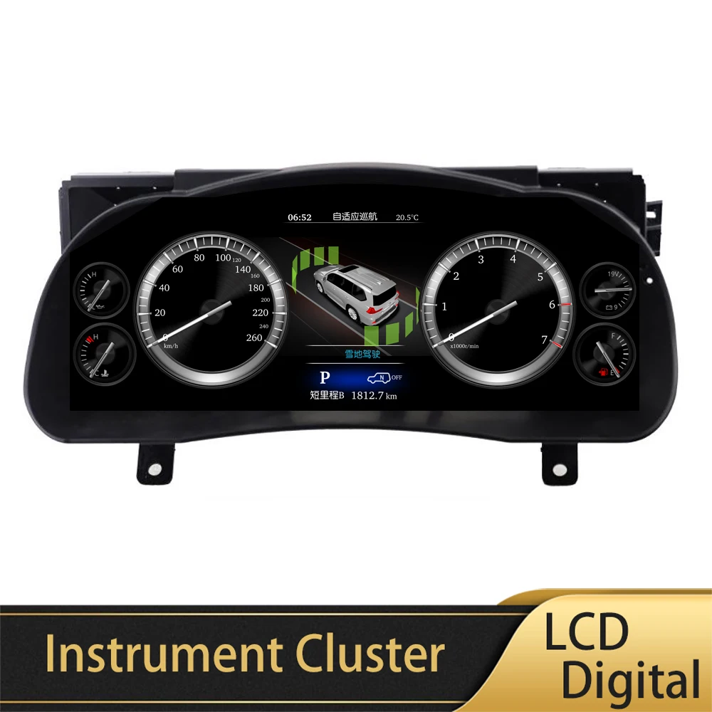 

12.3''LCD Digital Virtual Cockpit Instrument Cluster For Toyota Highlander 2015-2020 Display Dashboard Oldmeter Multimedia Unit