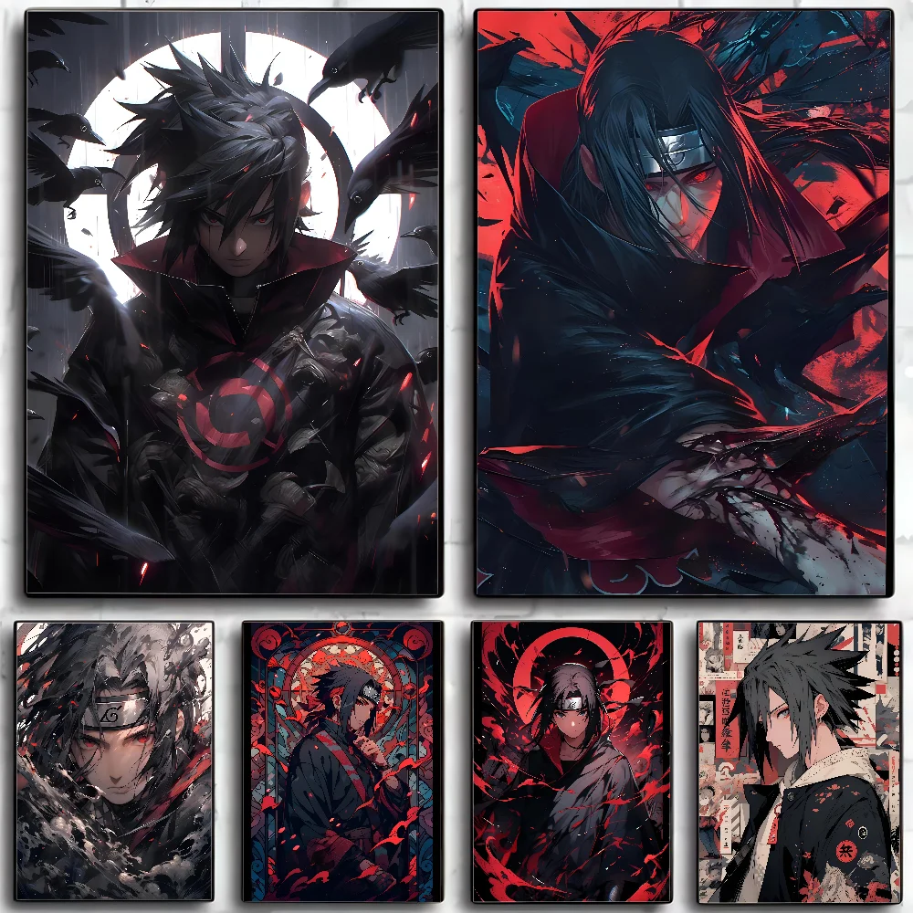 Anime Uchiha Itachi N-Naruto Poster Paper Print Home Living Room Bedroom Entrance Bar Cafe Art Painting Decoration