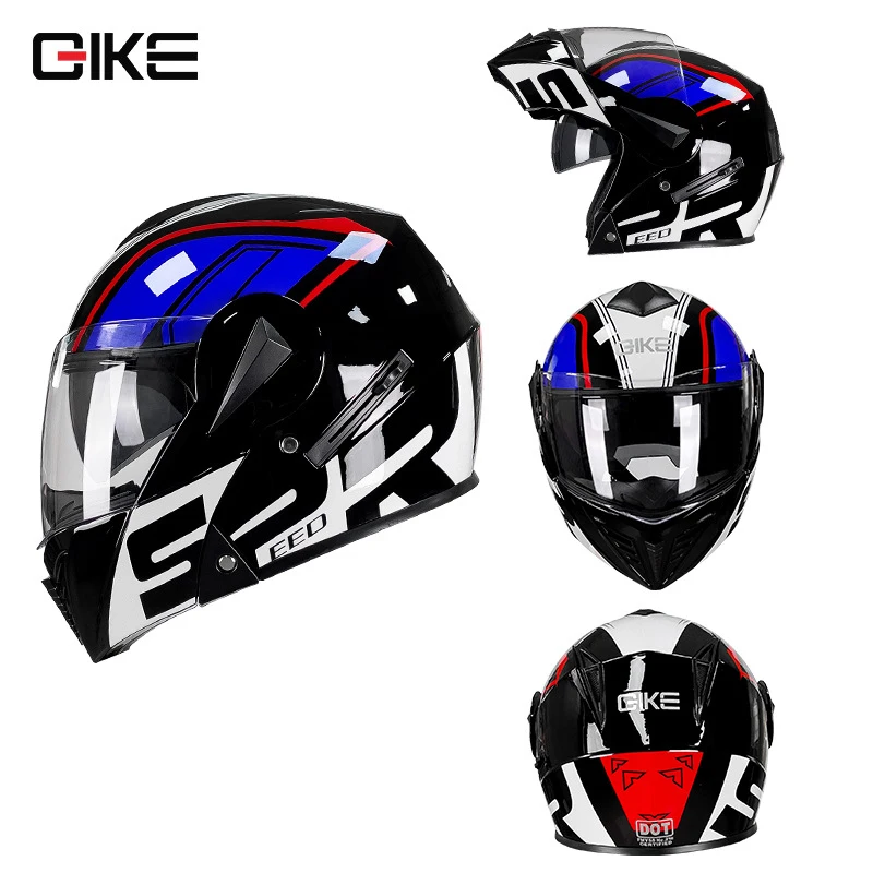 

Motorcycle Flip Up Helmets Motocross Racing Modular Cascos Para Moto Men Women Fashion Full Face Motorcycle Helmet