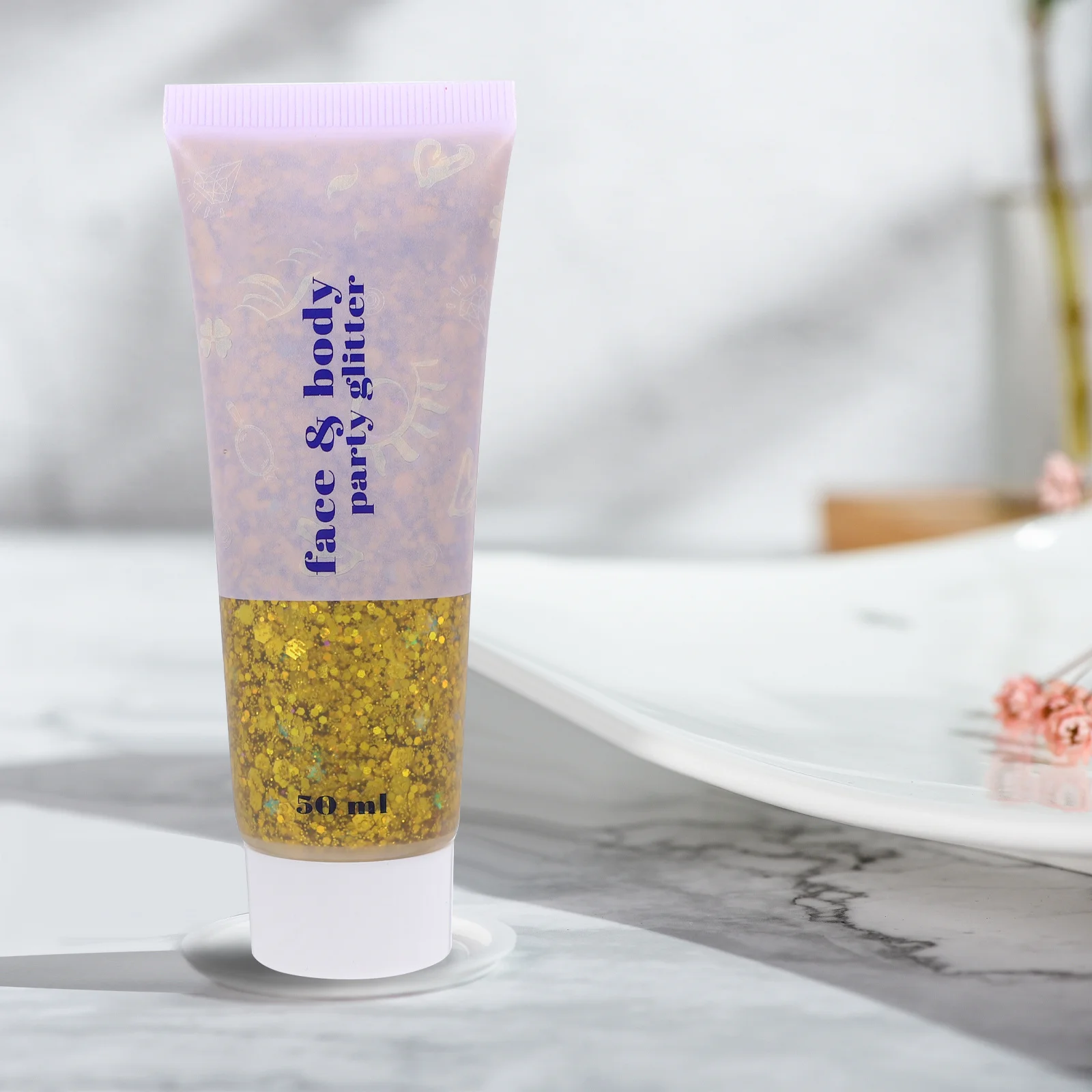 

50Ml Body Glitter Gel Shiny Sequins For Face Hair Nail Makeup Festival Women Sparkle Liquid Shine Effect