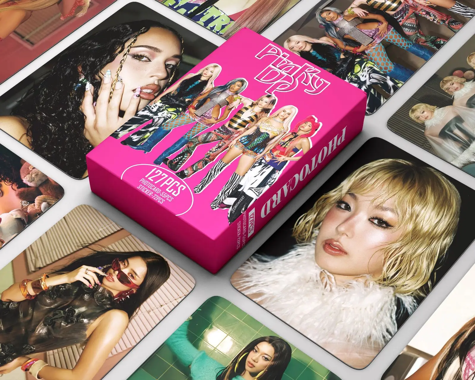 127pcs KATSEYE PINKY UP MANON SOPHIA DANIE New Album Photocards Stickers Kpop Merch Lomo Cards Set Fans Collection Cards Gifts