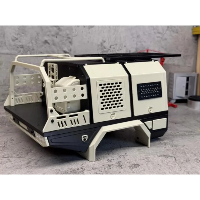 BRX01 Rear Cargo Tray, Works on RC4WD TF2 TF3 (Adjust Links for Longer Wheelbase), Compatible KB LC70 Pickup Body Upgrade