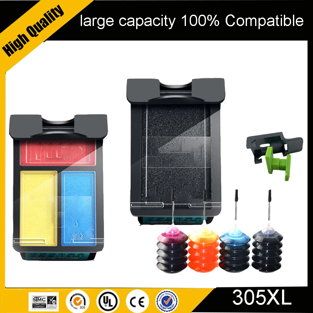 Einkshop 305XL Replacement For HP 305 305 XL Ink Cartridge For HP DeskJet Printer 2700 2710 2721 2722 4120 4110 4130 1210 6010