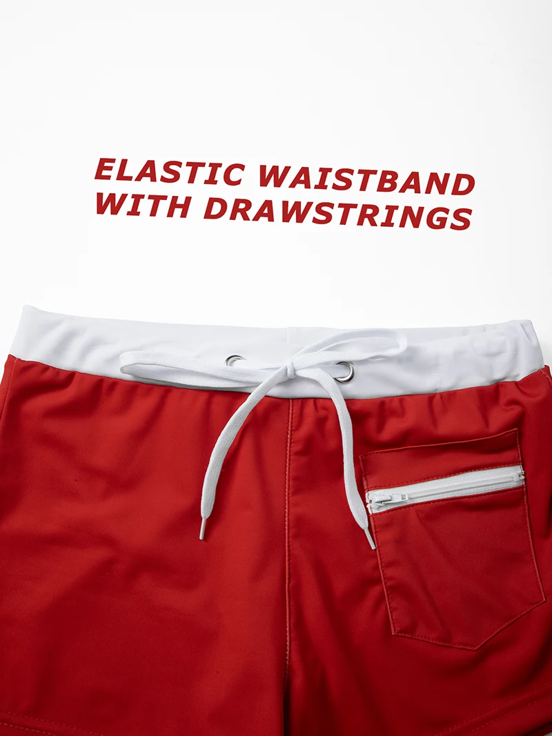 Men's Summer Swim Trunks with Mesh Liner Zipper Pocket Stretchy Comfy Quick Dry Swimming Shorts Bathing Suit Swimsuit Swimwear image 4
