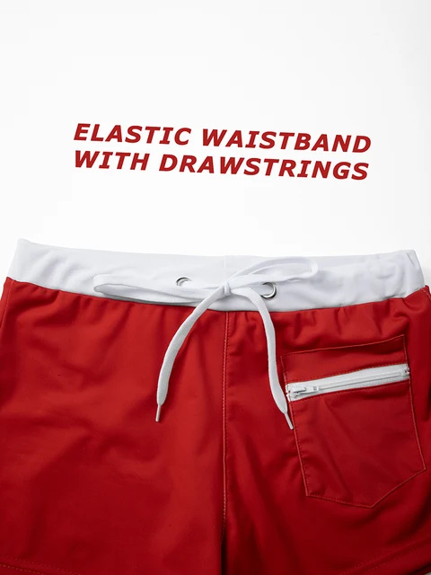 Men's Summer Swim Trunks with Mesh Liner Zipper Pocket Stretchy Comfy Quick Dry Swimming Shorts Bathing Suit Swimsuit Swimwear 4