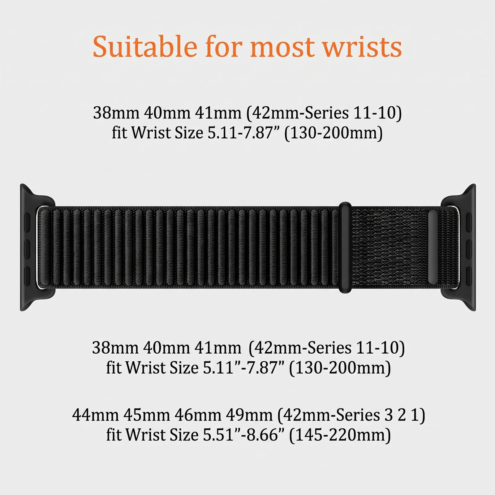 Sport loop for Apple watch band series 12/11/10/9/8/7/SE/Ultra2/3 49mm 46mm 45mm 44mm 42/41/40mm