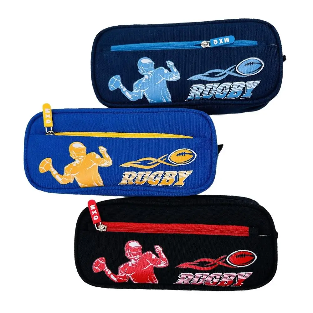 Cute Racing Pencil Case Oxford Large Capacity Pen Bag Multi-functional Stationery Storage Pouch Student Gift