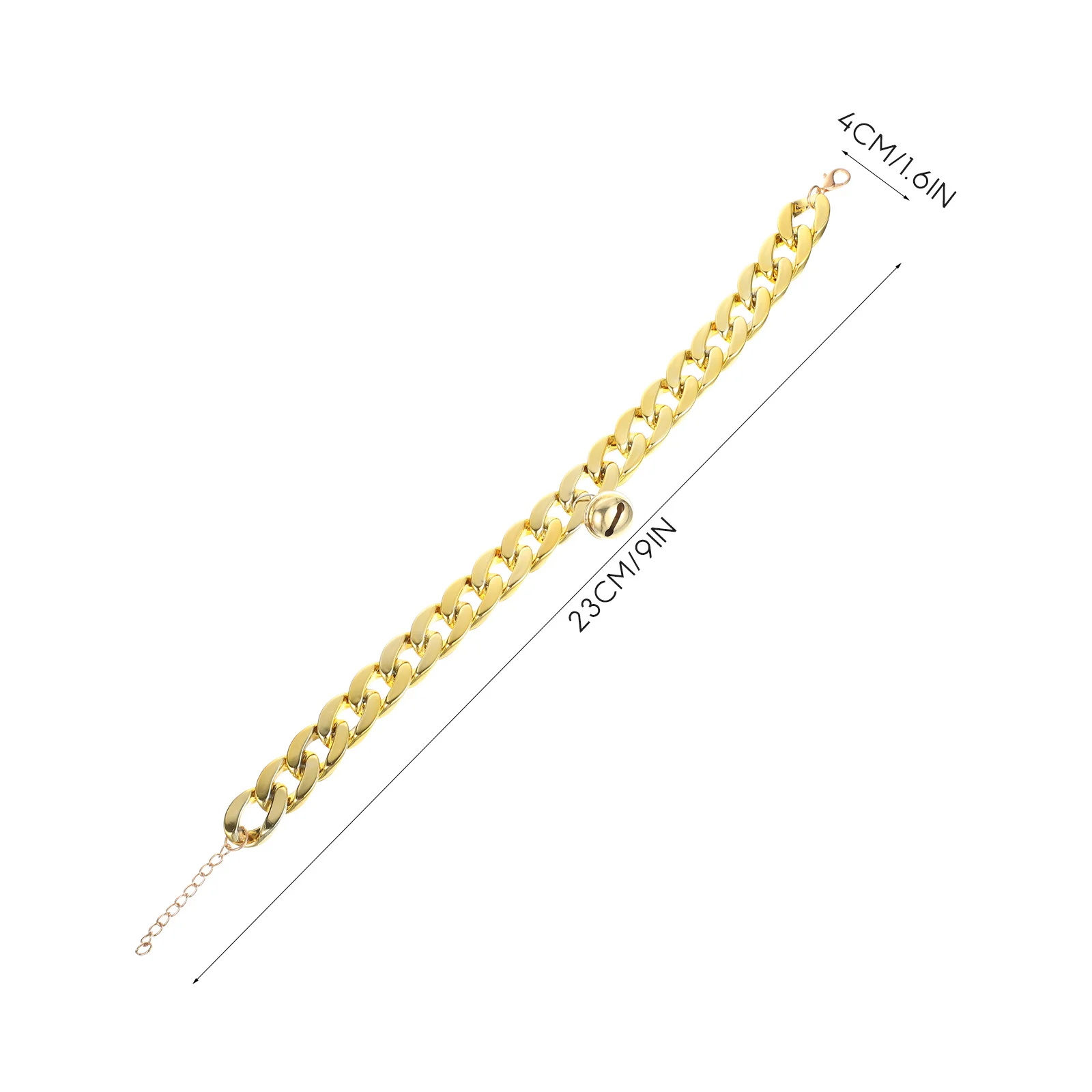 

2Pcs Durable Dog Necklace Easy on Off Comfortable Wear Gold Chain for Dogs Accessories Purple Dog Collar