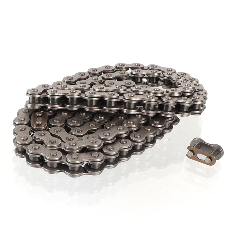 

Цепь приводная роликовая 415H-110 для мотоциклов, питбайков, моторизованных велосипедов, скутеров, квадроциклов и багги, 50-125 куб. см.