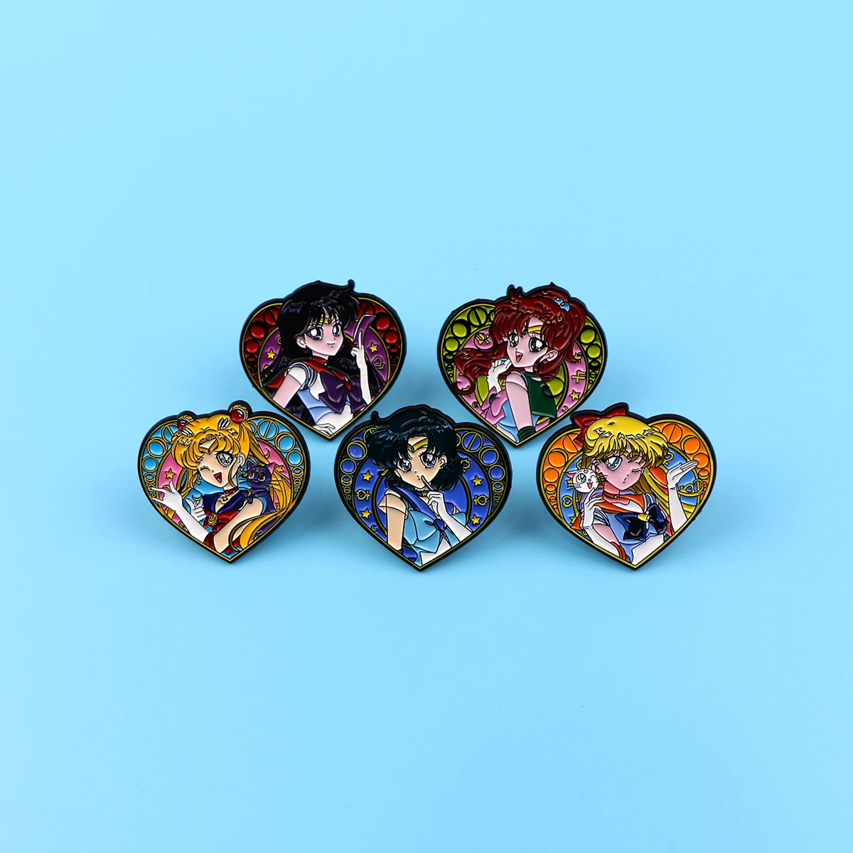 Bros Anime ajaib untuk pria wanita, tas ransel bros Anime ajaib logam pin Enamel, tas kerah Lapel lencana, hadiah koleksi perhiasan modis untuk pria dan wanita