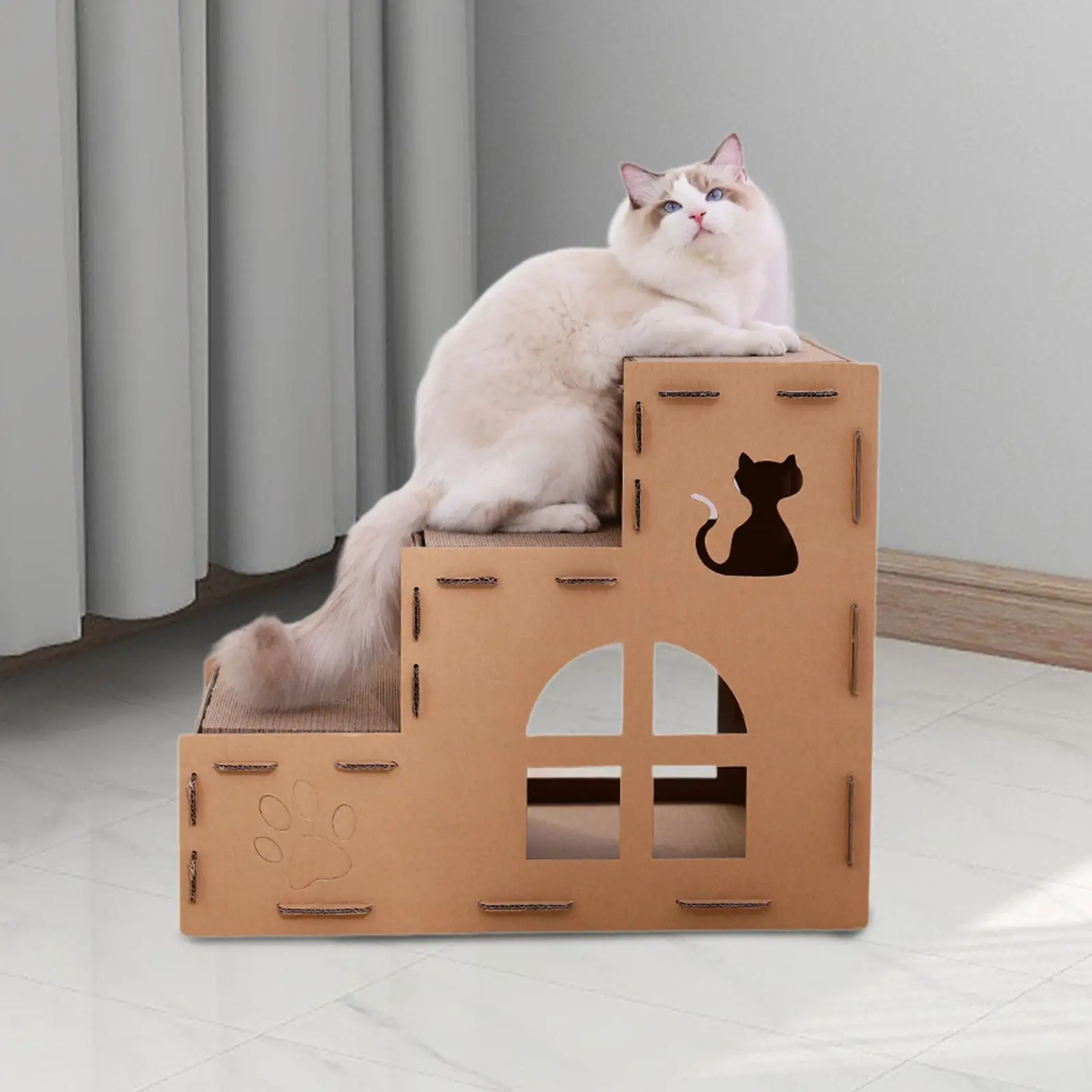 

Лестница для собак, товары для домашних животных, портативная нескользящая съемная лестница для кошек, ступенька для кошек для пожилых кошек, кровать, диван, кошка, маленькие домашние животные