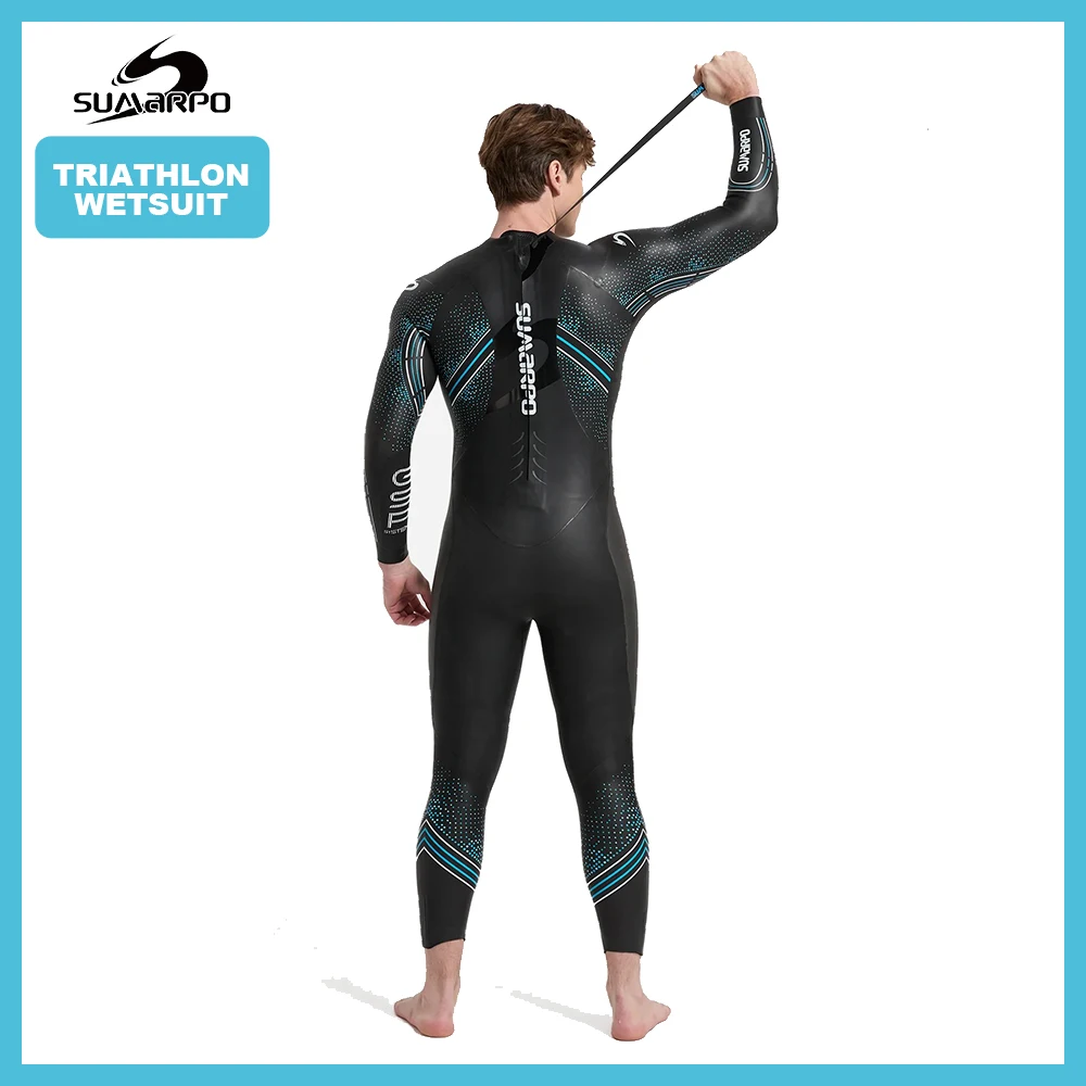 Triathlon Wetsuit for Open Water Swimming, 5mm Yamamoto Neoprene, SCS Coating