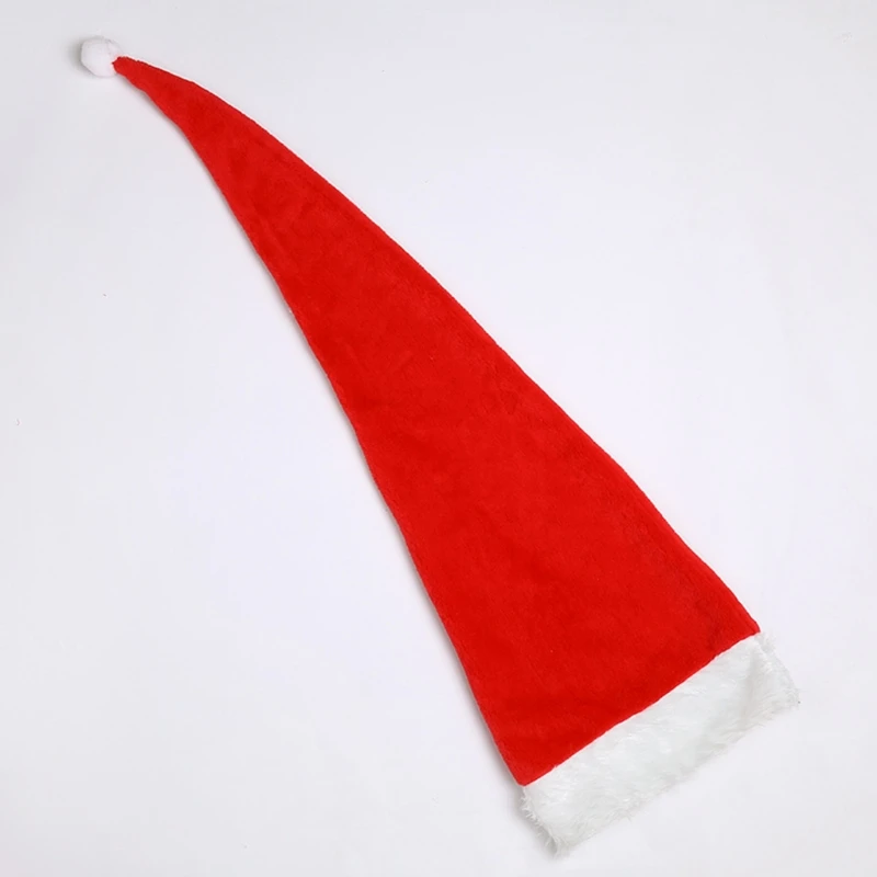 Long Santa Hat Novelty Christmas Hat for Children and Adults Women, 110cm/150cm