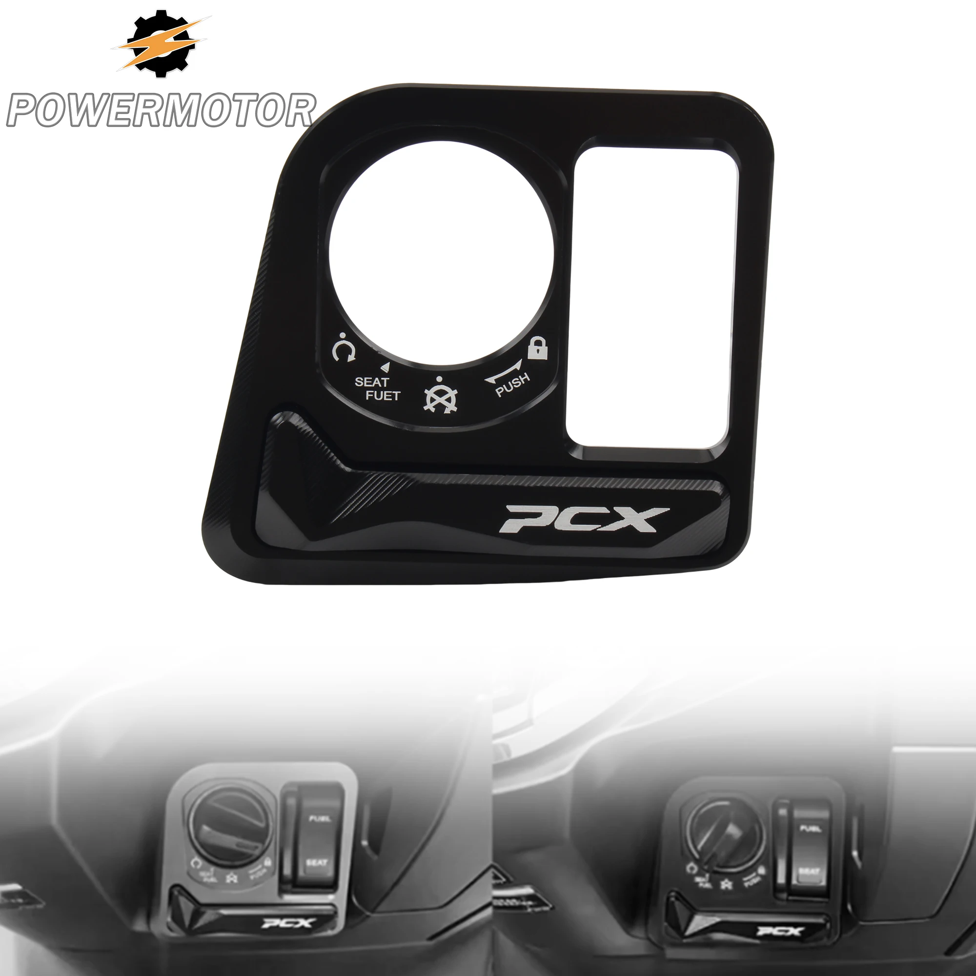 

For Honda PCX125 PCX160 Motorcycle Lgnition Key Lock Cap Cover Scooter Switch Electric Door Lock Button Cover Modified Parts