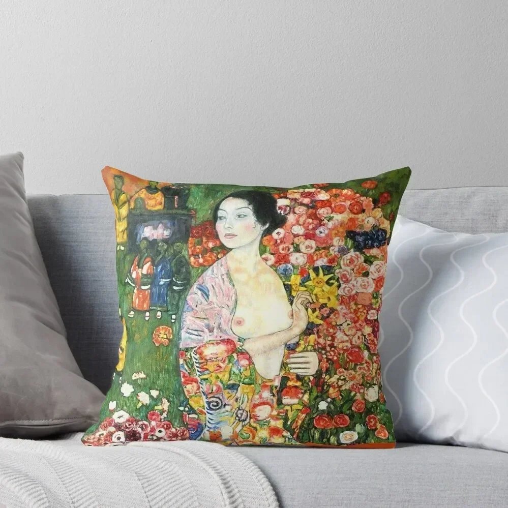 

HD. The dancer, by Gustav Klimt . HIGH DEFINITION Throw Pillow Custom Cushion pillows decor home pillow