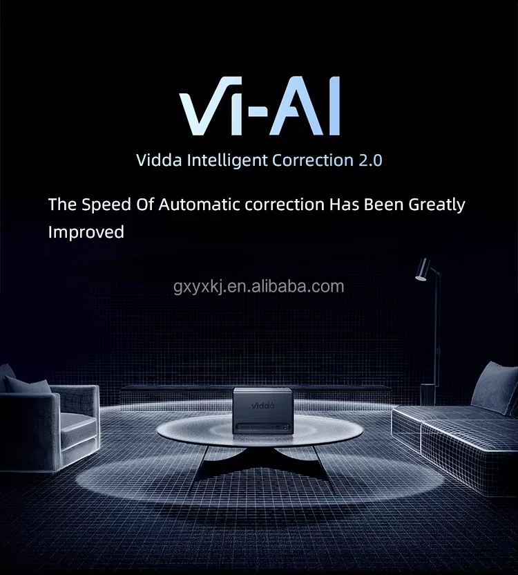 Hisense Vidda C1S Home Theater RGB Triple Laser 4K Projector 3840x2160 Video 3D Beamer Android Cinema