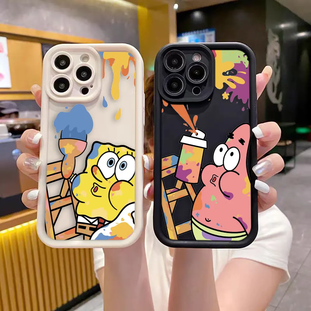 Graffiti SpongeBob Patrick Star Cover Phone Case For Oneplus 11 10R 8T NORD CE 4 LITE ACE 2 3 Google PIXEL 7 8 7A 8A 9 Case Capa