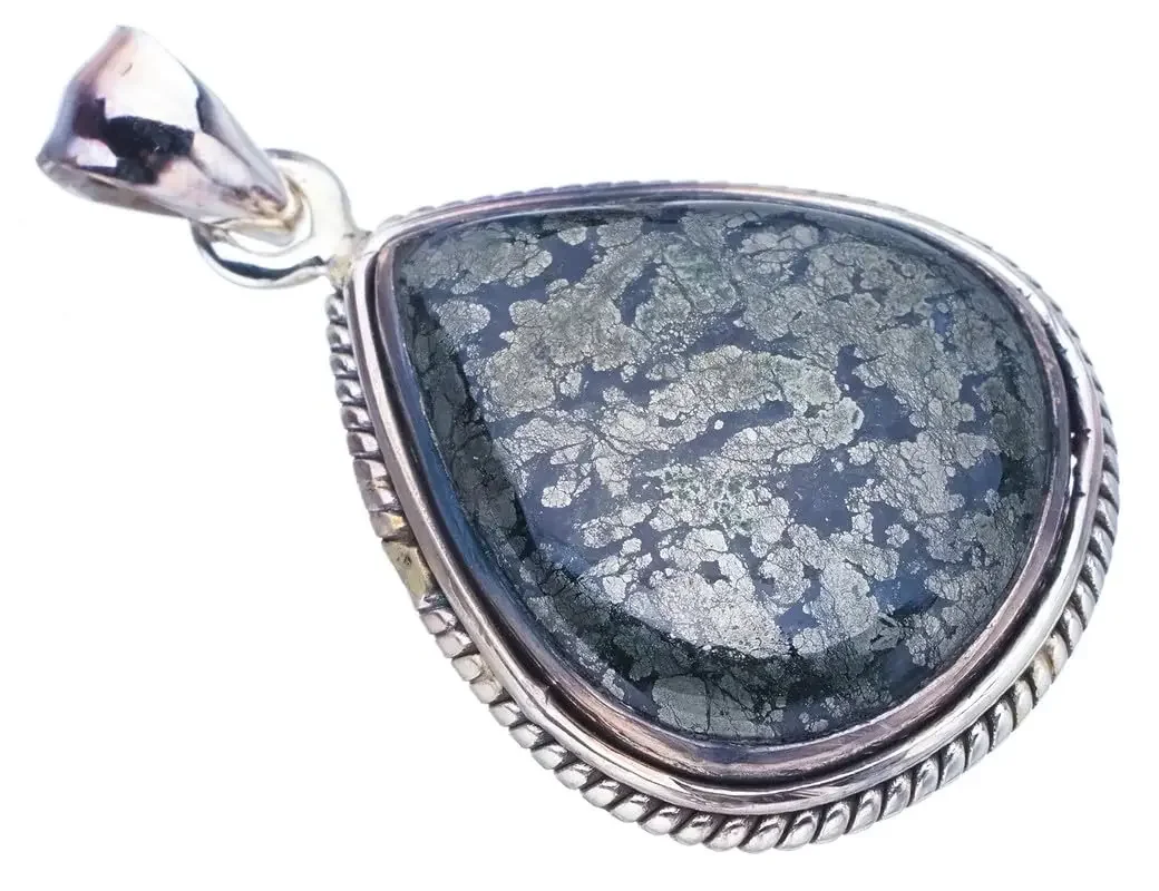 

Hesy® Natural Apache Parmyorite Handmade 925 Sterling Silver Pendant 1.5" F3617