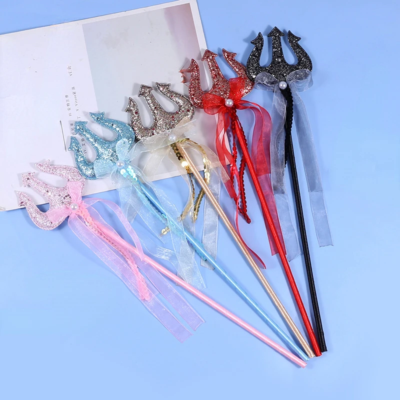 12pcs Girls Devil Fairy Sticks Princess Demon Wand for Dress Up Magic Shows Costume Role Play Cosplay Birthday Party Christmas