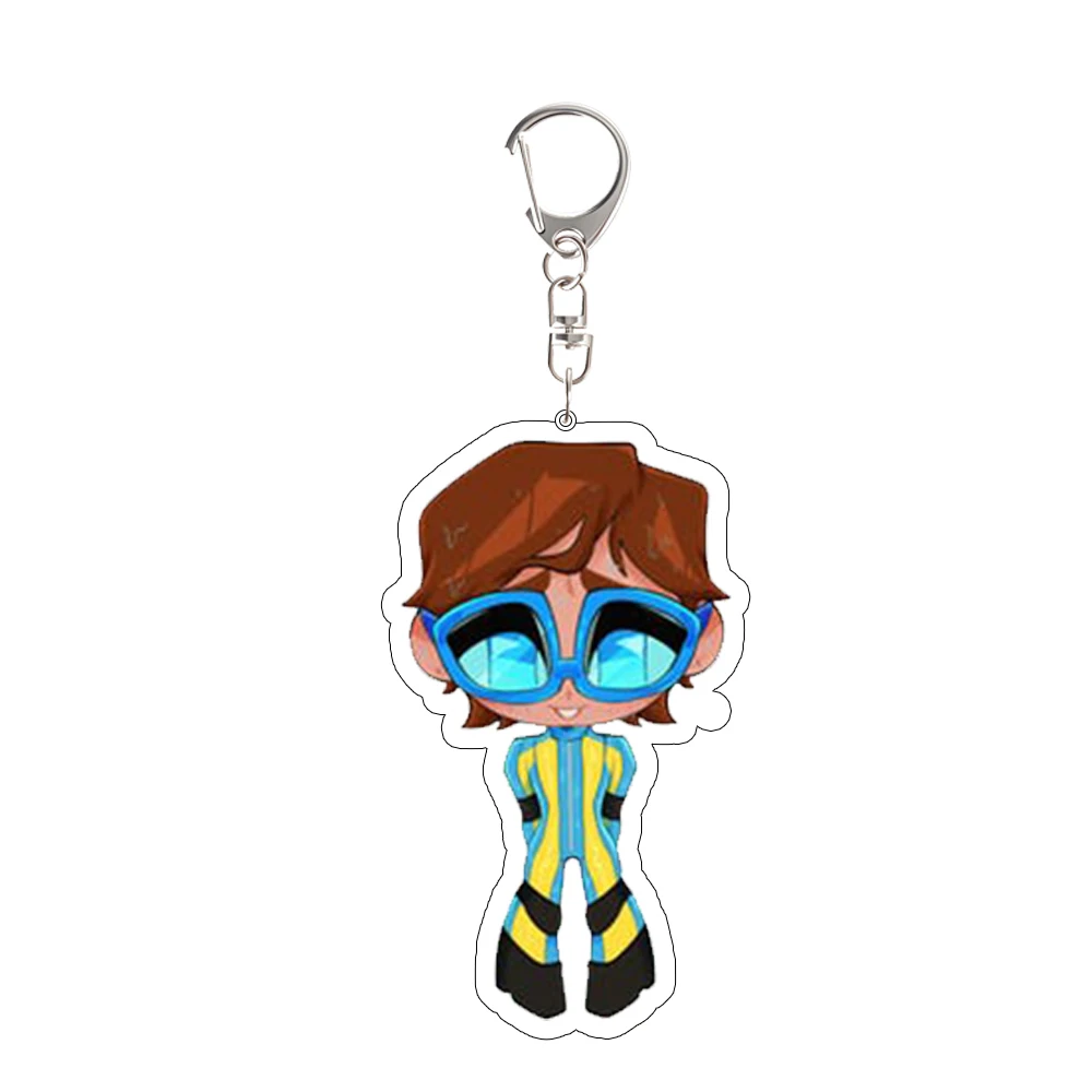 لإرسال Phenomaman شقراء السترة Flambae Golem سلسلة مفاتيح مصنوعة من الأكريليك لطيف أنيمي لعبة الطرفية على ظهره قلادة مهرجان هدية #5