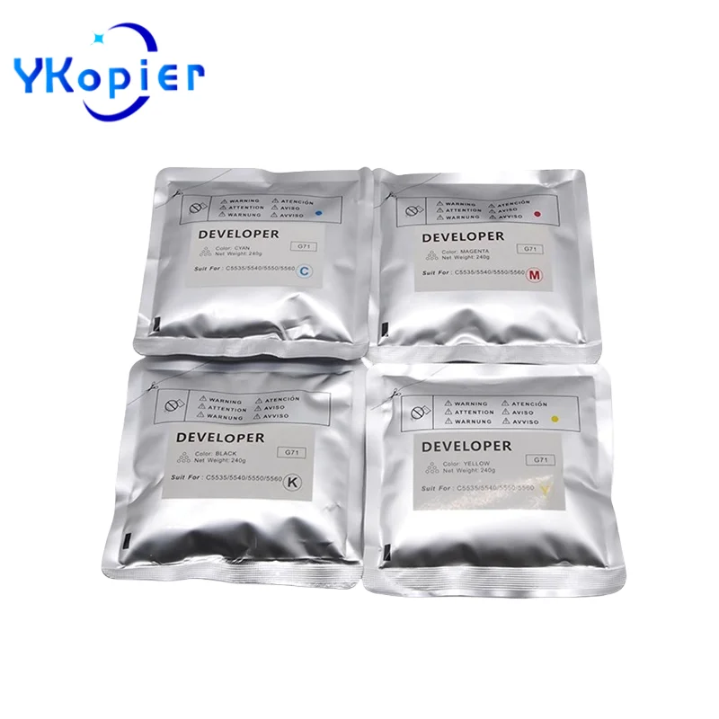 

Порошок разработчика NPG71 CMYK 240G для разработчика Canon C5535 C5540 C5550 C5560 C5735 C5740 C5750 C5760