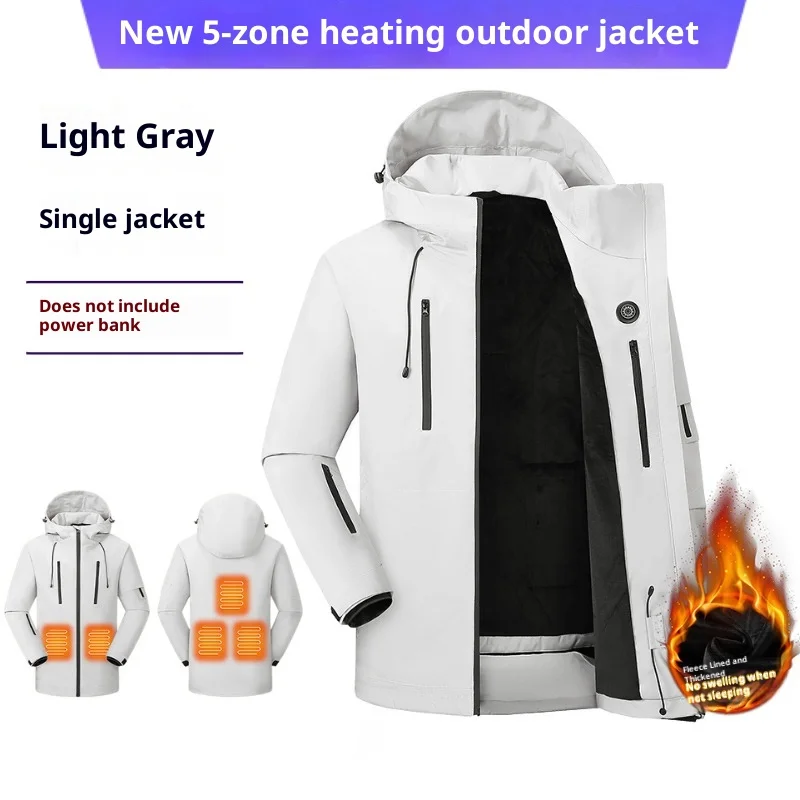 

New 2025 Winter Heated Fleece Lined Jacket Smart Thermal Full Sealed Unisex Motorcycle Riding Vest Street Gear For Men And Women