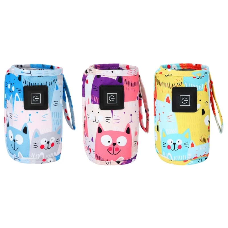 Infant Bottle Warmer Bag Multifunction Baby Bottle Heat Preserver for Shopping Trip