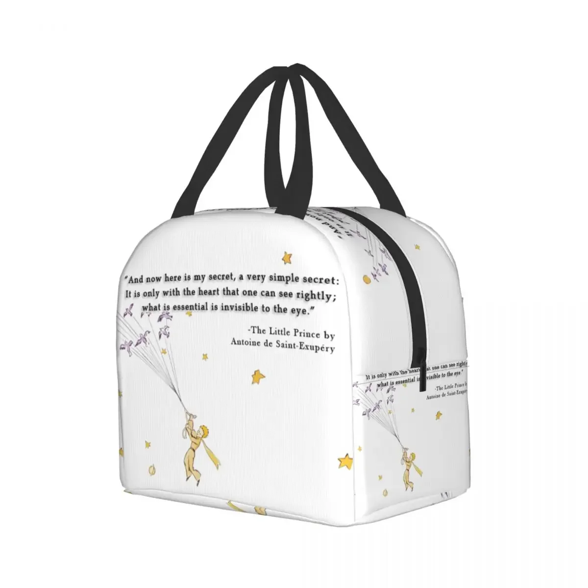 The Little Prince Thermal Insulated Lunch Bag Portable Resuable Lunch Tote for Women Kids School Work Multifunction Food Box