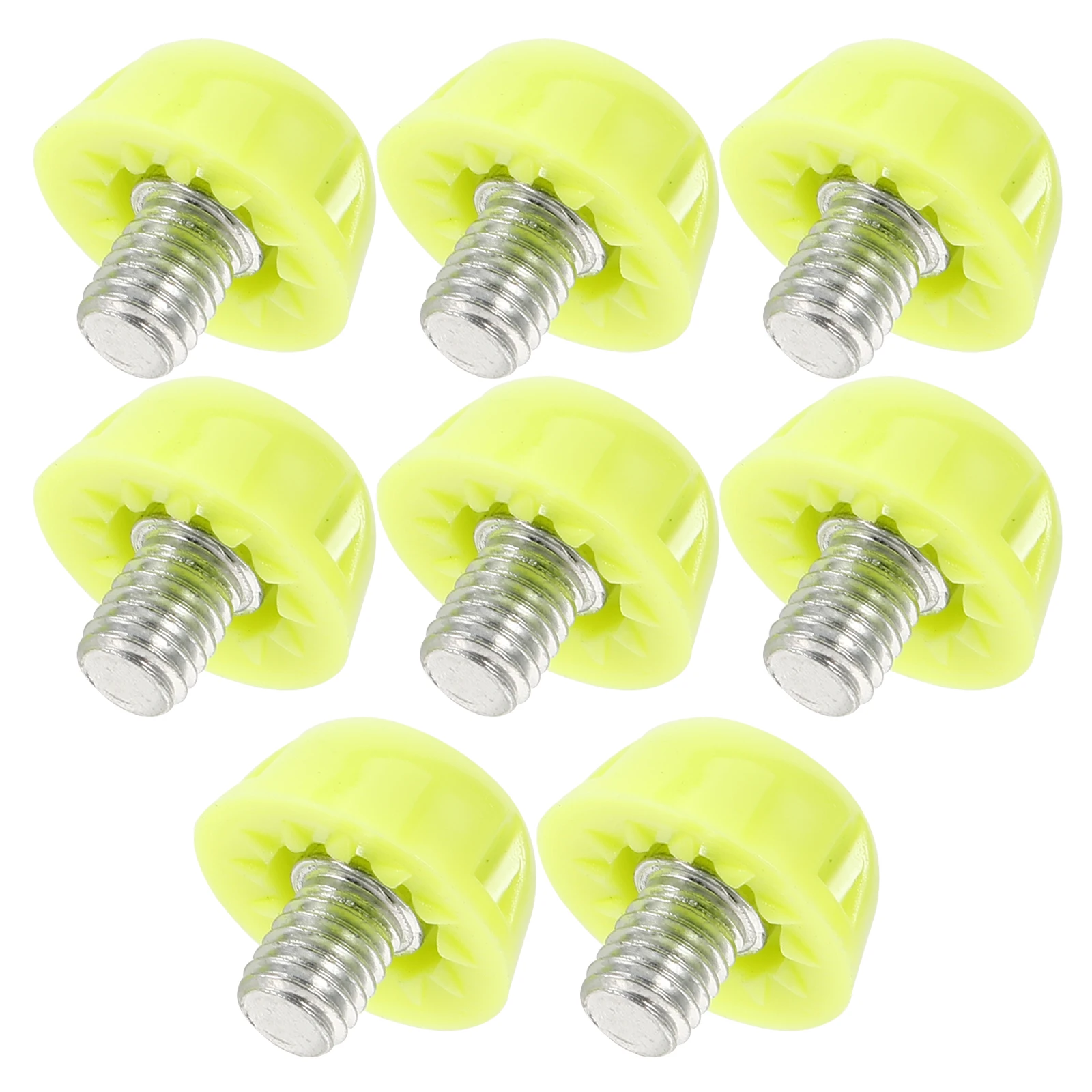 

8pcs Football Cleats Spikes 10mm Fluorescent Green Aluminum Track Shoe Sole Nail for Running Sports Shoes Stability