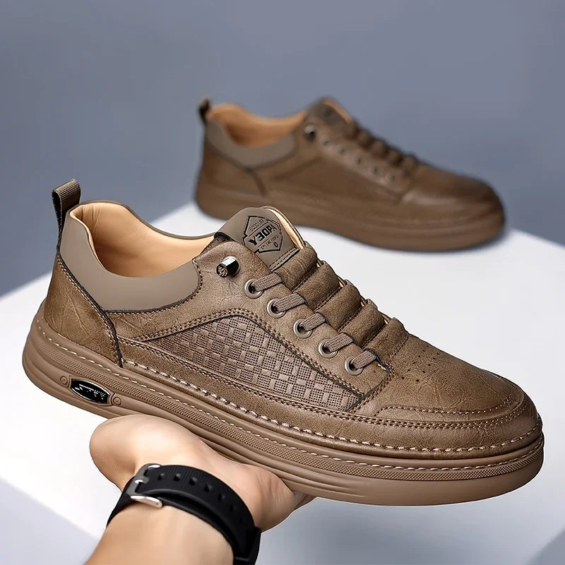 Autumn Outdoor Wear-resistant Work Shoes with Elastic Bands and Soft Soles Oxford Shoes Sports Leisure Fashionable Size 38-48