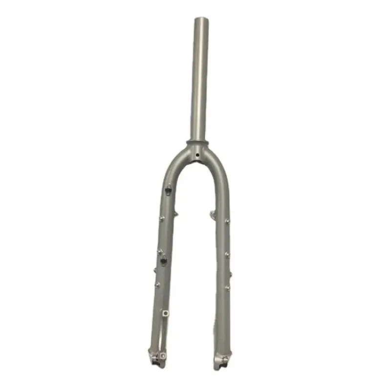 

700C Rigid Titanium Gravel Bike Fork For Disc Brake Compatible Adventure Bicycle Front Fork Cycling Parts Components