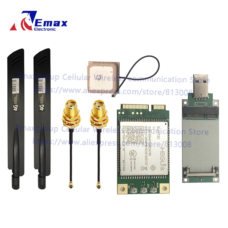 MeiGlink Smart SLM750 SLM750-VJ MINI PCIE LTE Cat4 module Support GNSS radio frequency MIMO for M2M Application Romote area