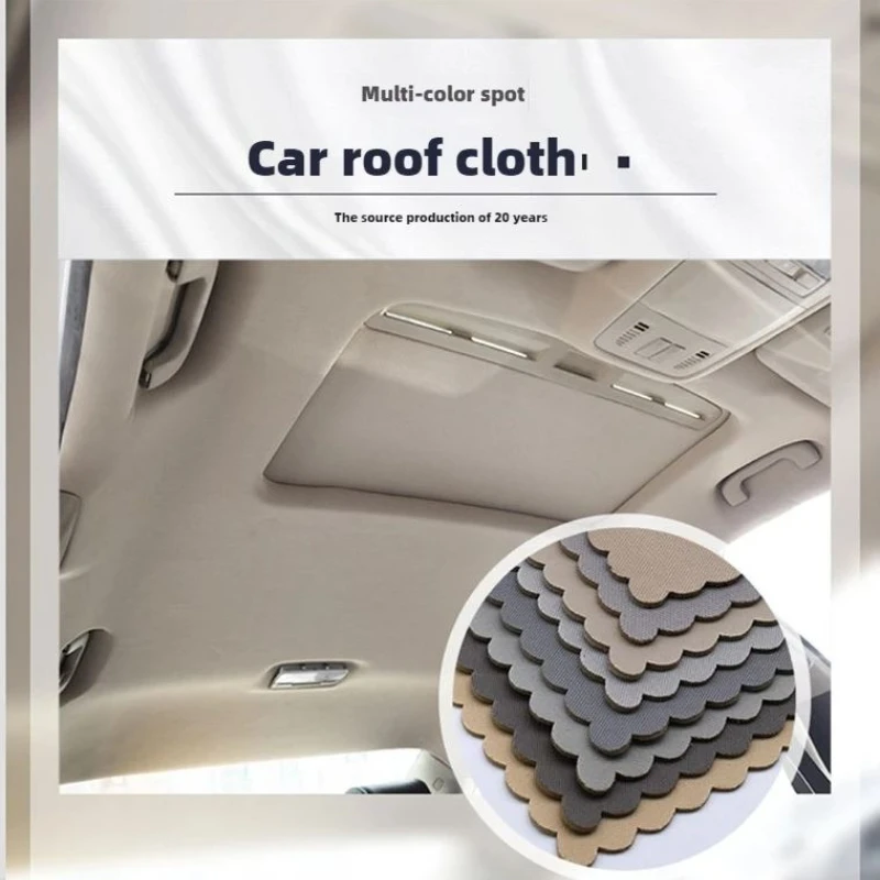 Universal Suede Car Roof Headliner Fabric with Foam Backing Auto Interior Cloth for Ceiling Liner Replacement Cars Trim Fabrics
