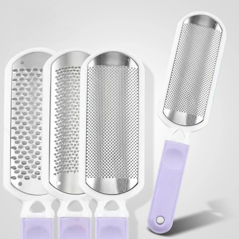 باديكير ملف القدم الكالس مزيل الفولاذ المقاوم للصدأ القدم مكشطة المحمولة عرموش هائلة القدم مبشرة الغسيل برو للأقدام الرطبة/الجافة