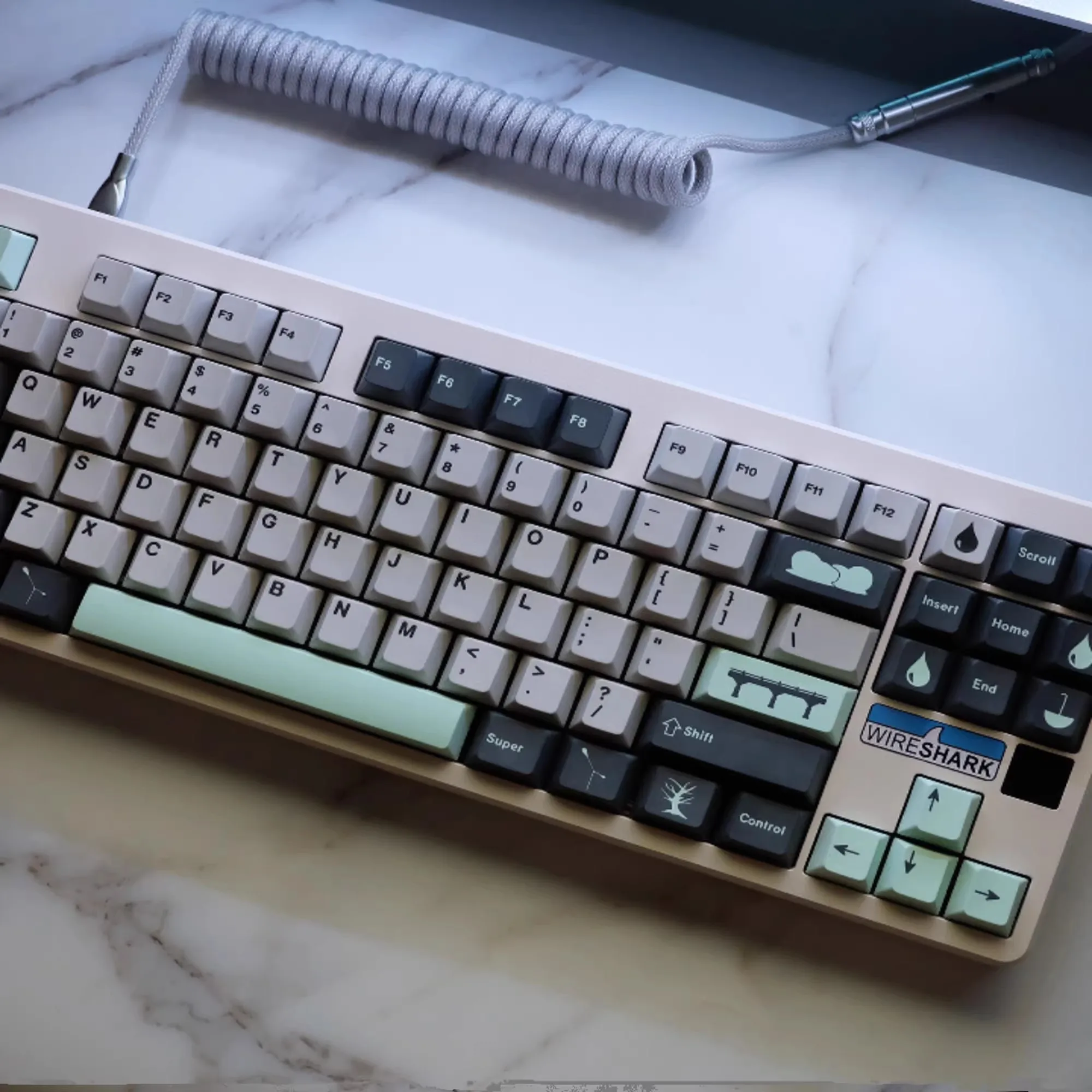 1 Set GMK Rainy Day Keycaps PBT Dye Sublimation Key Caps Cherry Profile Lightproof Keycap For MX Switch Keyboard Wooting 60 80