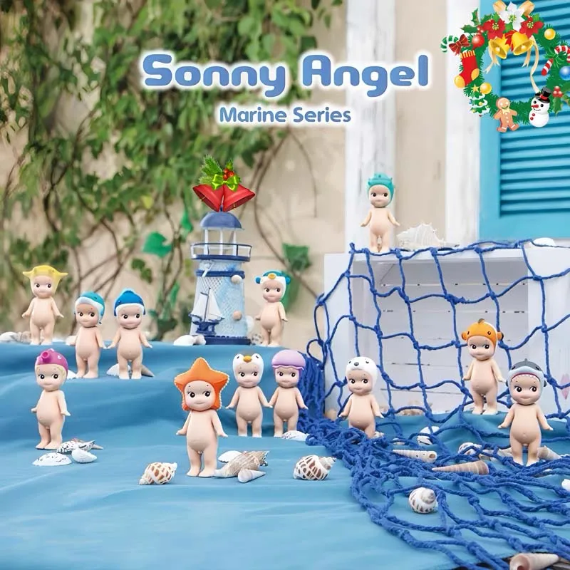 Sonny Angel Blind Box Marine Series Collection Anime Figure Ornament Dolls Fans Kid Christmas Gifts Motherland Edition Toy