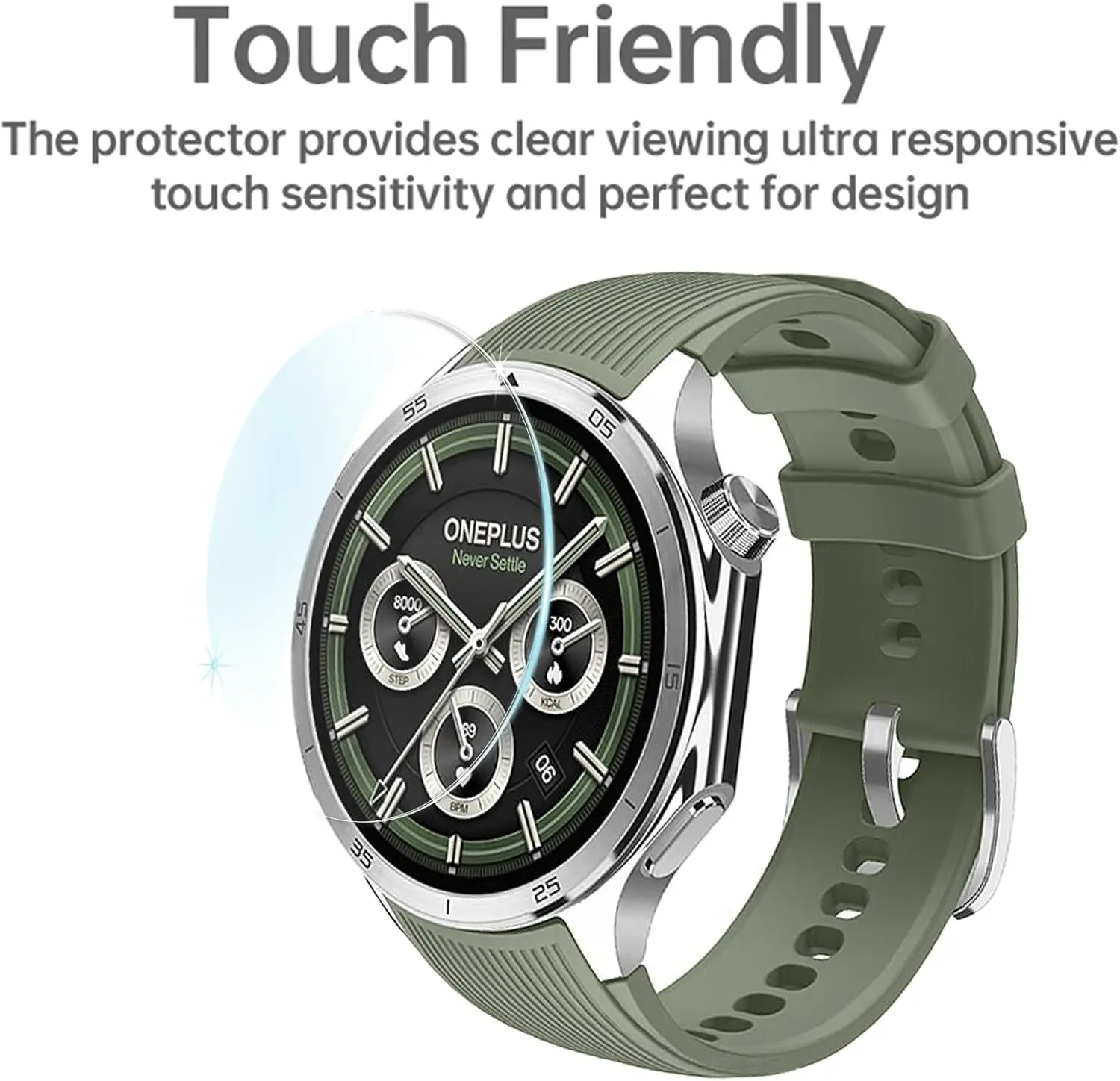 3 قطعة أفلام الزجاج المقسى الحرس ل Oneplus ساعة 3/ OnePlus ساعة 2R واقي للشاشة زجاج واقي فيلم الملحقات