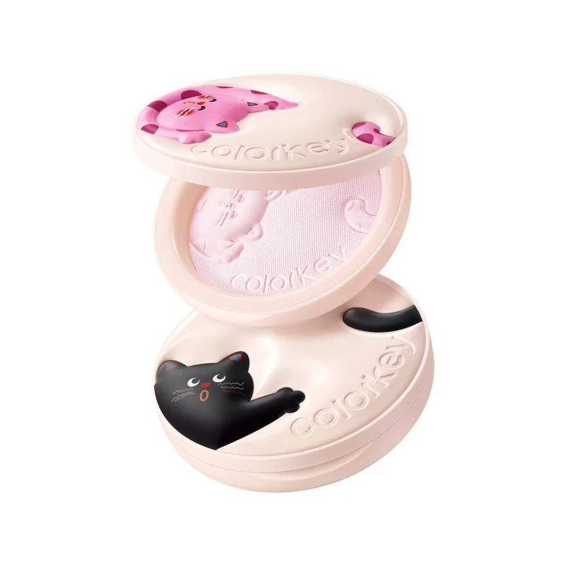

COLORKEY POKKY Cat BLURRING SILKY SETTING POWDER 7G Оригинальная пудра для лица, палетка для макияжа