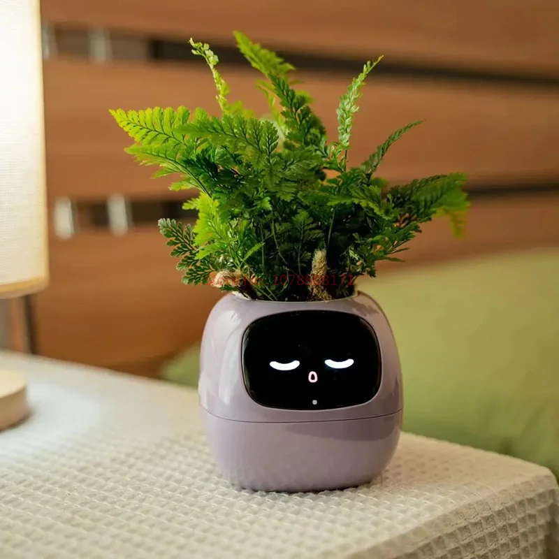 Ivy Smart Green Plant Robô, Versão Em Inglês, Fofos, Eletrônicos, Desktop, Ornamentos, Cura, Presente de feriado, Brinquedo