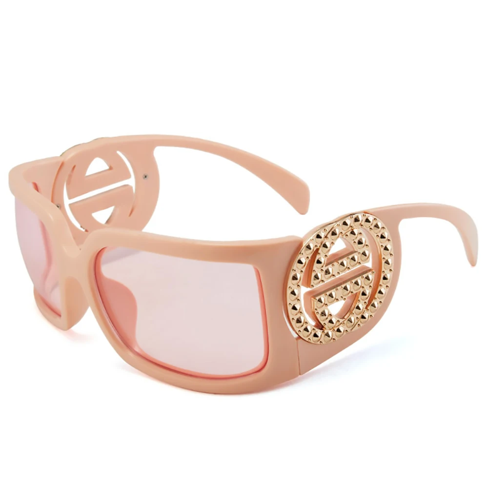 

Luxury Design Oversized Goggle Sunglasses For Women Fashion Gradient Sun Glasses Ladies Anti-reflective Shades Eyeglass UV400