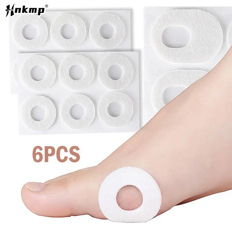 15Pcs/Sheet Callus Cushions Shoes Heel Pad Foam Round Toe Foot Corn Bunion Protectors Pads Eyelet Stickers Foot Care Tool