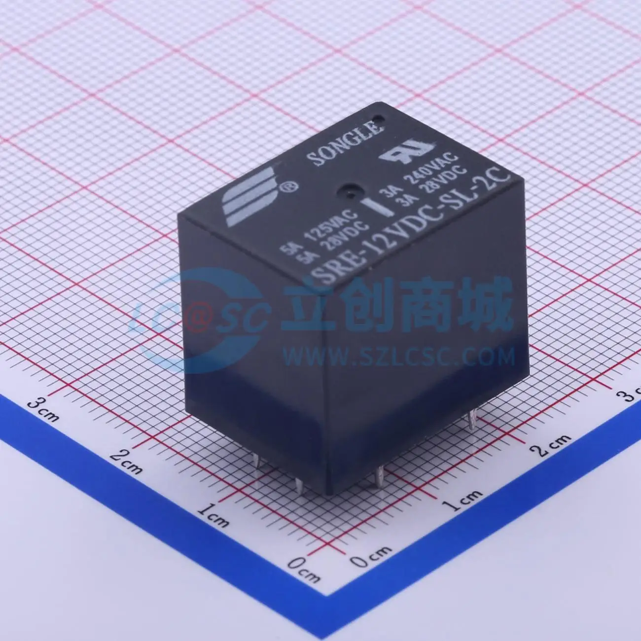 17pcs SRE-12VDC-SL-2C 12V 22.6x17mm DPDT Power Relay PCB Electronic Switch