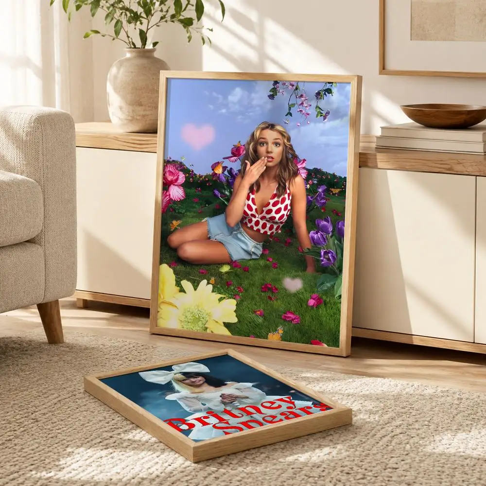Singer B-Britneys spears Poster Modern PP Paper Wall Decorative for Cafe Office Bar Home Wall Decor Gift